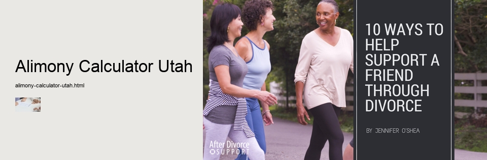 Alimony Calculator Utah